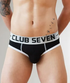 Club Seven Luxe Cotton Brief Black