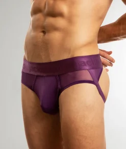 Jack Adams Monochrome Mesh Jock Brief