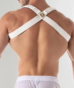Leader White Party Fetish Harness
