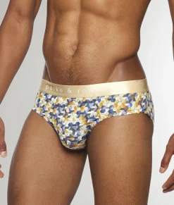 Parke & Ronen Honey Comb Printed Low Rise Brief