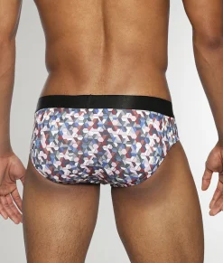 Parke & Ronen Honey Comb Printed Low Rise Brief