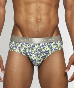 Parke & Ronen Honey Comb Printed Low Rise Brief