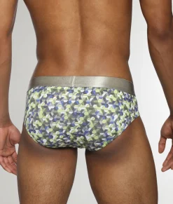 Parke & Ronen Honey Comb Printed Low Rise Brief