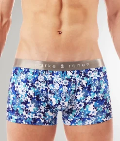 Parke & Ronen Printed Low-Rise Trunk