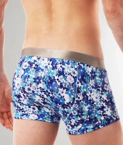 Parke & Ronen Printed Low-Rise Trunk