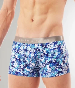 Parke & Ronen Printed Low-Rise Trunk