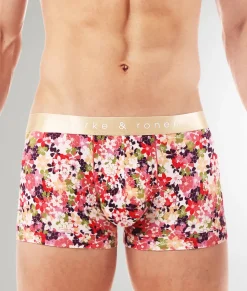 Parke & Ronen Printed Low-Rise Trunk