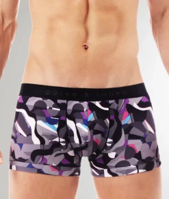 Parke & Ronen Printed Low-Rise Trunk