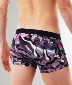 Parke & Ronen Printed Low-Rise Trunk