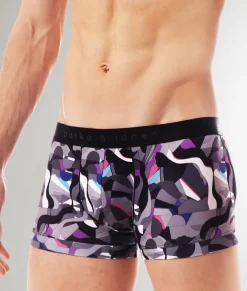 Parke & Ronen Printed Low-Rise Trunk