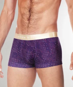 Parke & Ronen Printed Low-Rise Trunk