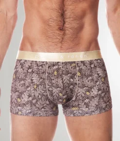 Parke & Ronen Printed Low-Rise Trunk