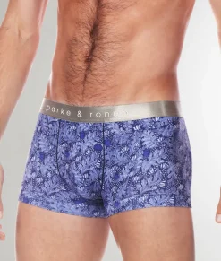 Parke & Ronen Printed Low-Rise Trunk