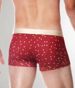 Parke & Ronen Printed Low-Rise Trunk