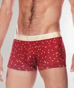Parke & Ronen Printed Low-Rise Trunk
