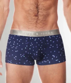 Parke & Ronen Printed Low-Rise Trunk