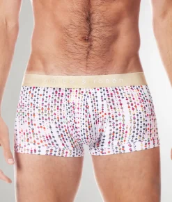Parke & Ronen Printed Low-Rise Trunk