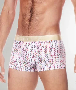 Parke & Ronen Printed Low-Rise Trunk