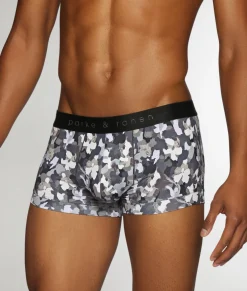 Parke & Ronen Printed Low-Rise Trunk