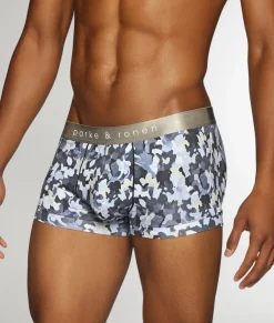 Parke & Ronen Printed Low-Rise Trunk