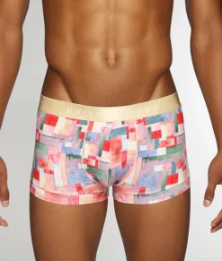 Parke & Ronen Printed Low-Rise Trunk