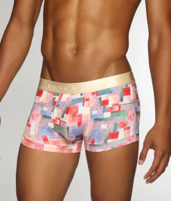 Parke & Ronen Printed Low-Rise Trunk