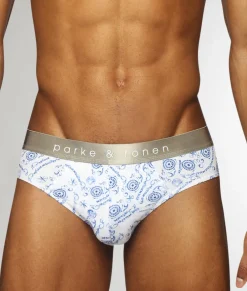 Parke & Ronen Printed Low-Rise Brief